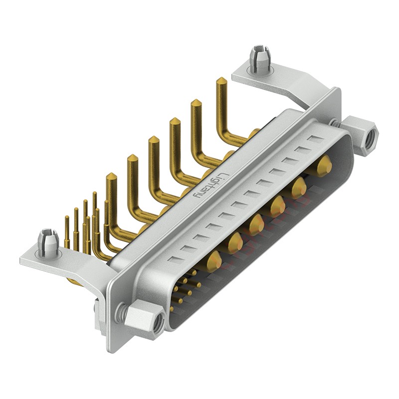 13W6B公PCB彎插板/鉚支架11.6/大電流10A