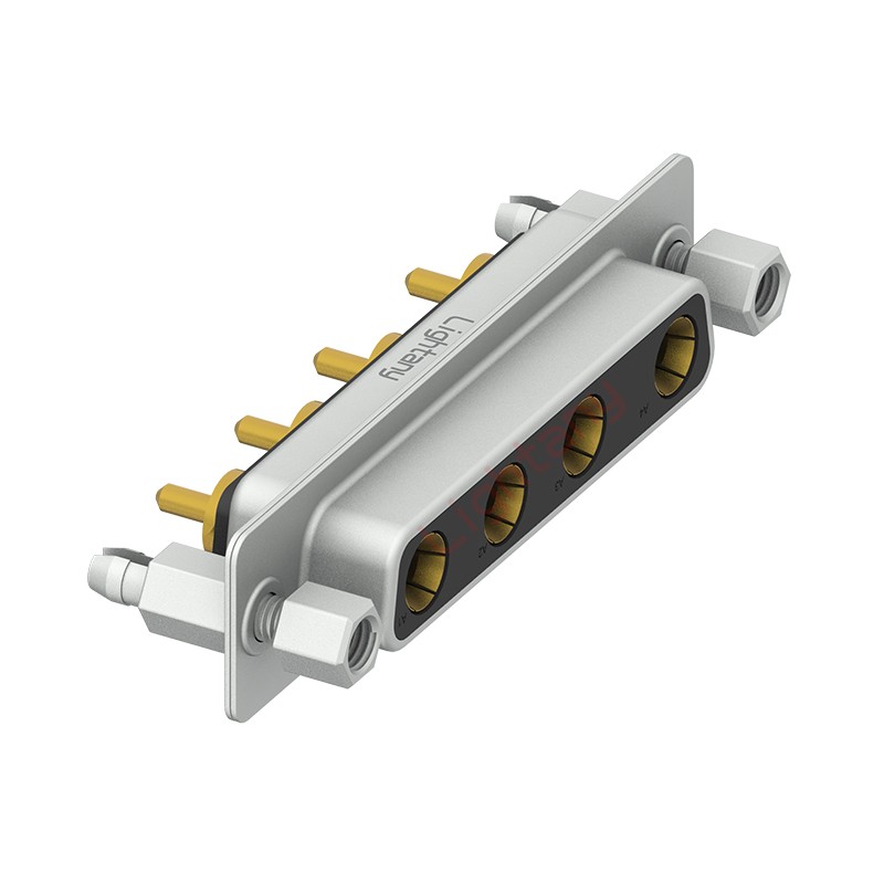 4W4母PCB直插板/鉚魚叉7.0/大電流10A