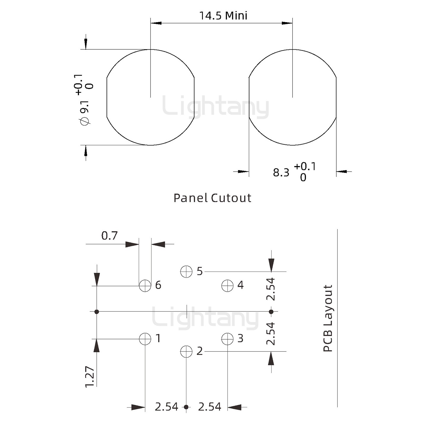 ECG.0B.006.CLV推拉自鎖雙螺母插座 彎插板